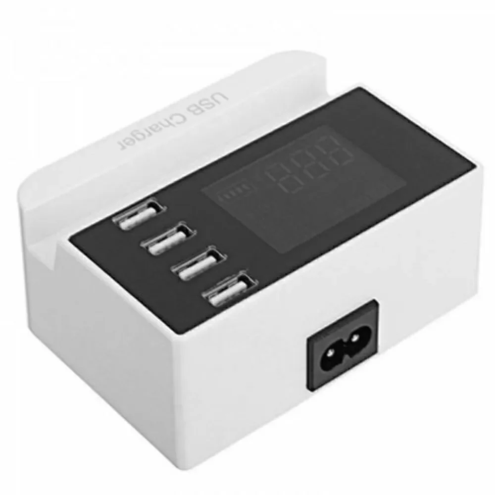 Tobo 4 USB Port Adapter LCD Display with 4 USB Port 18W 3.5AMP Universal Charger